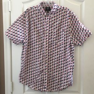 FINAL MARKDOWN Men’s Catch Surfboard Co. SS Button-Down Shirt lrg